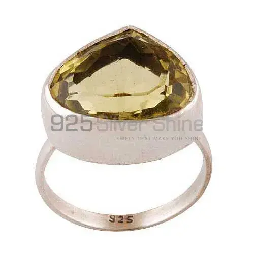 Sterling Silver Citrine Gemstone Rings 925SR3527