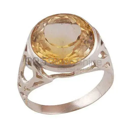 Natural Citrine Birthstone Sterling Silver Rings 925SR3878_0