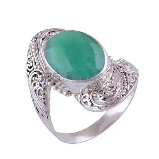 925 Sterling Silver Rings Wholesaler In Semi Precious Green Onyx Gemstone 925SR4115_0