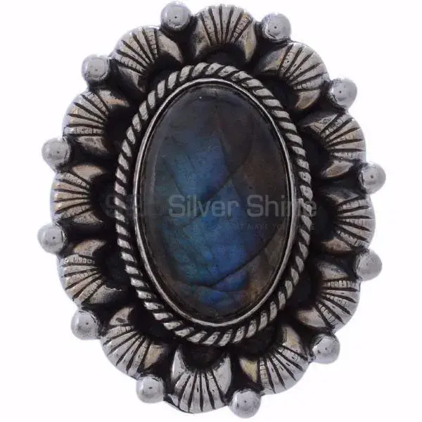 925 Sterling Silver Rings In Semi Precious Labradorite Gemstone_0