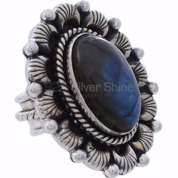 925 Sterling Silver Rings In Semi Precious Labradorite Gemstone_1