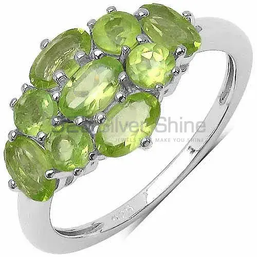 925 Sterling Silver Rings Wholesaler In Semi Precious Peridot Gemstone 925SR3369