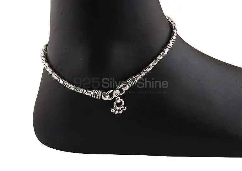 925 Sterling Silver Sank Chain Design Anklet