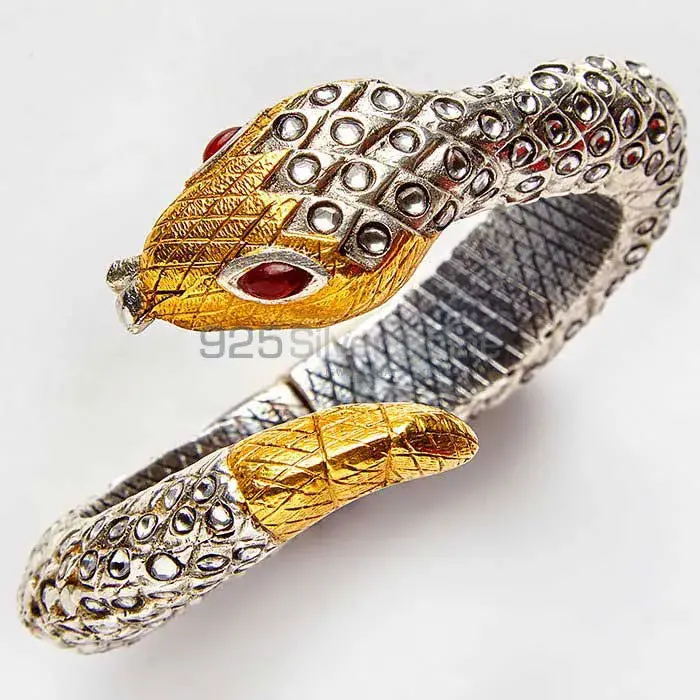 925 Sterling Silver Sank Design Cuff Bangle Jewelry 925SSB375