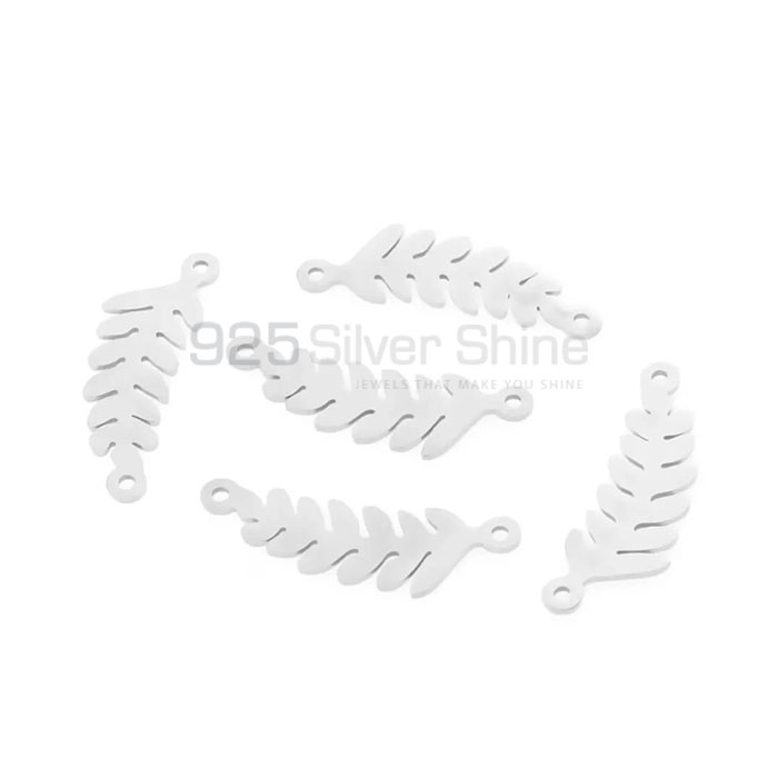 925 Sterling Silver Single Bail Leaf Design Pendant FWMP230