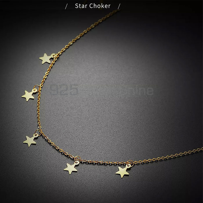 925 Sterling Silver Star Charm Handmade Necklace STMN503_0