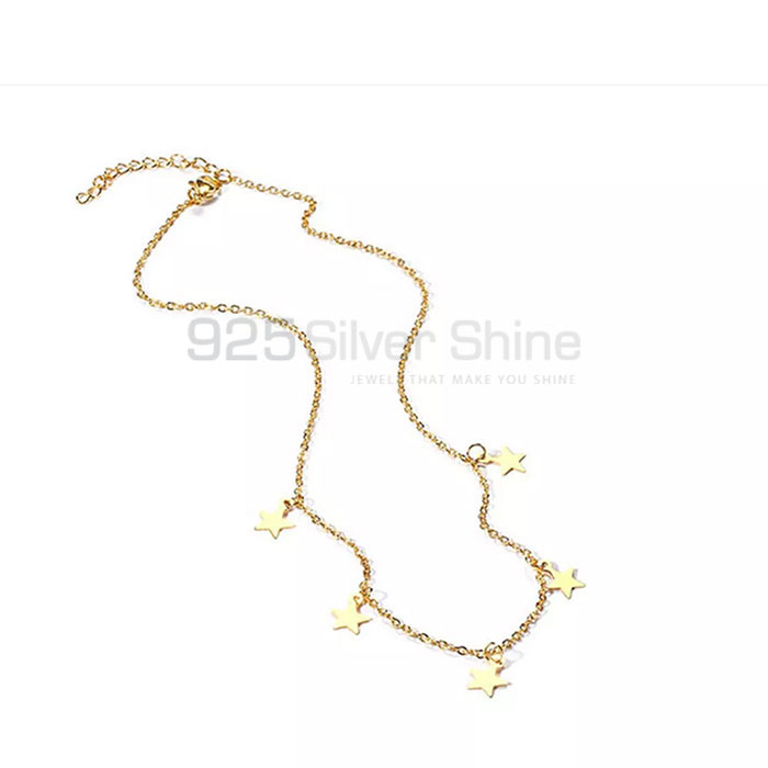 925 Sterling Silver Star Charm Handmade Necklace STMN503_1