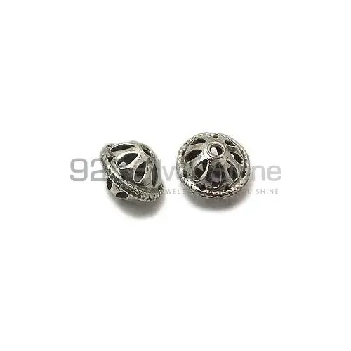 925 Sterling Silver Wholesale Filigree Rondell Beads. 10.5x14.2mm Sold per pkg of 10-925SFB108