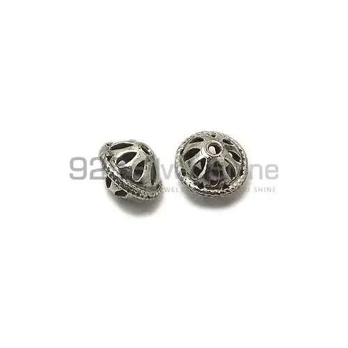 925 Sterling Silver Filigree Rondell Beads. 10.5x14.2mm Sold per pkg of 10-925SFB108