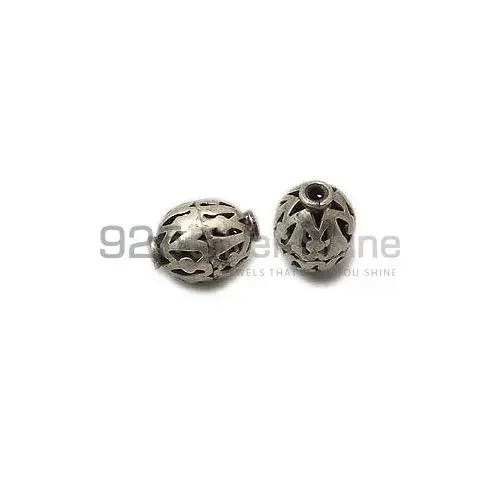 925 Sterling Silver Wholesale Filigree Rondell Beads. 14.5x10.6mm Sold per pkg of 10-925SFB104