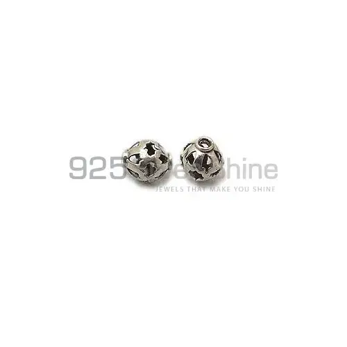 925 Sterling Silver Wholesale Filigree Rondell Beads. 4.6x8.2mm Sold per pkg of 10-925SFB109