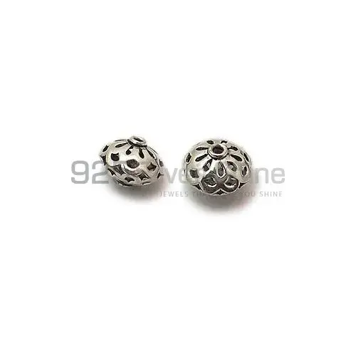 925 Sterling Silver Wholesale Filigree Rondell Beads. 9.8x13.5mm Sold per pkg of 10-925SFB103