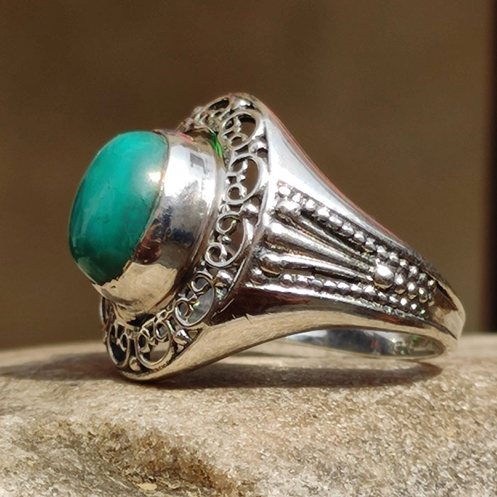 925 Sterling Silver Wholesale Ring In Turquoise Gemstone SSR59_1
