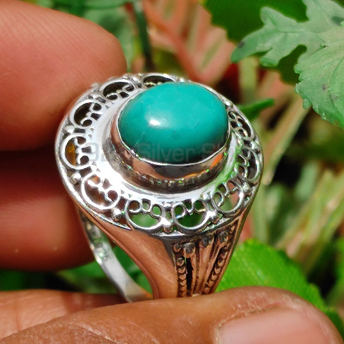 925 Sterling Silver Wholesale Ring In Turquoise Gemstone SSR59_3