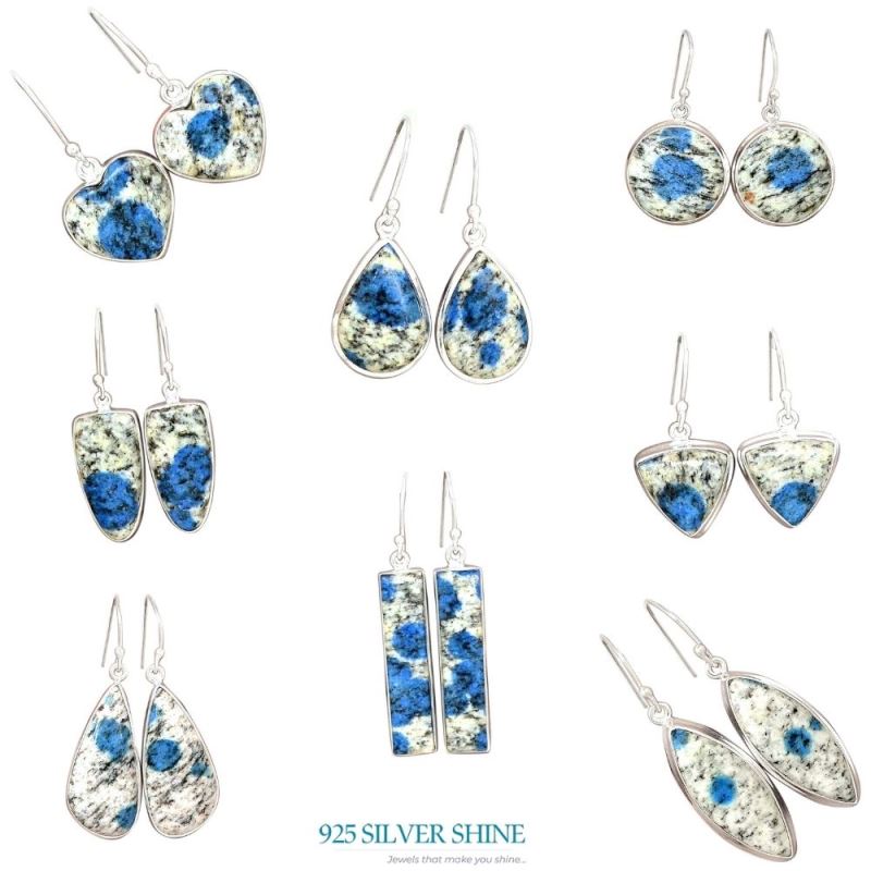925 Sterling Silver Earrings In K2 Gemstone Jewelry 925SE2229_3