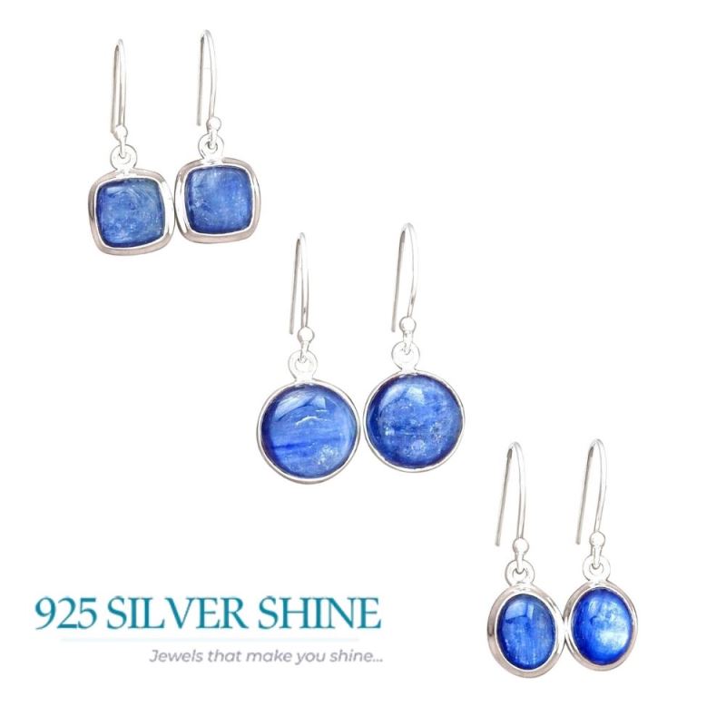 925 Sterling Silver Earrings In Kyanite Gemstone Jewelry 925SE2237_3
