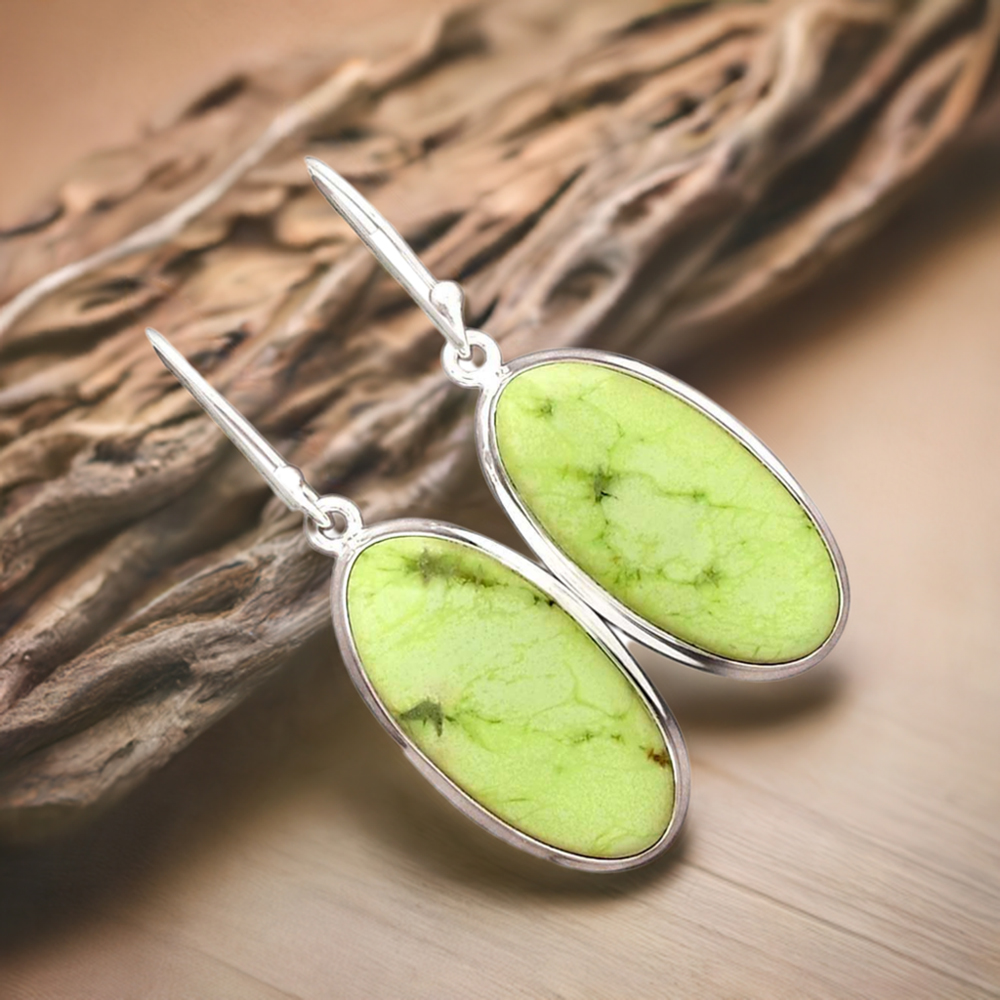 Genuine Agate Gemstone Earrings In 925 Sterling Silver 925SE2262