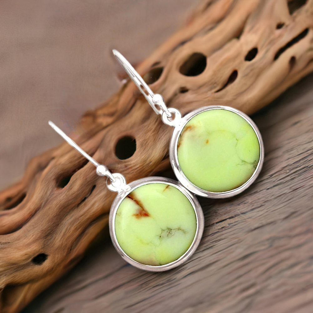 Genuine Agate Gemstone Earrings In Solid 925 Silver 925SE2265