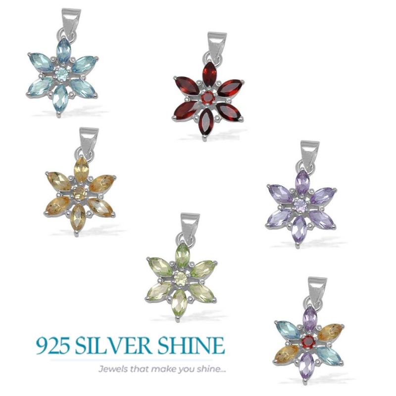 Amethyst Gemstone Handmade Pendants In 925 Sterling Silver Jewelry 925SP1411_1