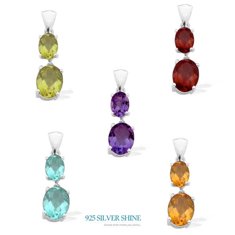 Amethyst Gemstone Handmade Pendants In Solid Sterling Silver Jewelry 925SP1547_2