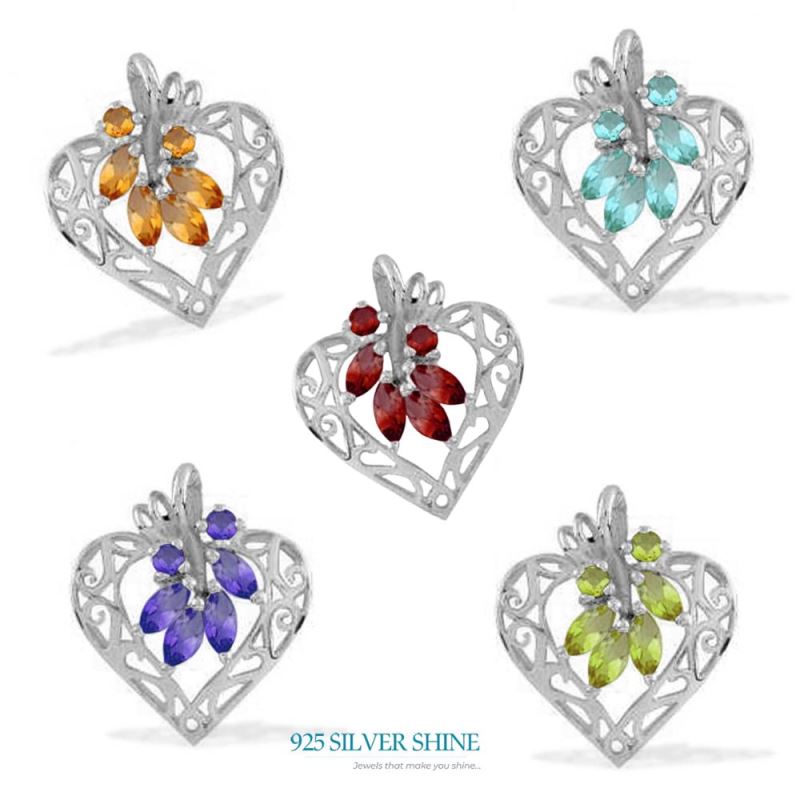 Peridot Gemstone Pendants In Fine Sterling Silver Jewelry 925SP1648_1