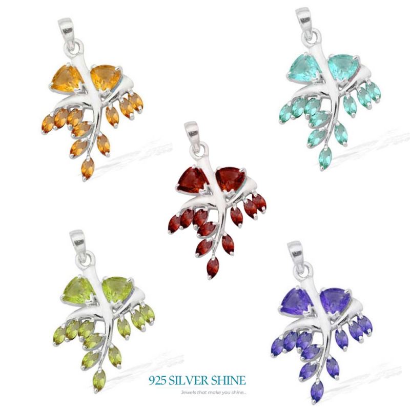 Peridot Gemstone Handmade Pendants In Solid Sterling Silver Jewelry 925SP1662_1