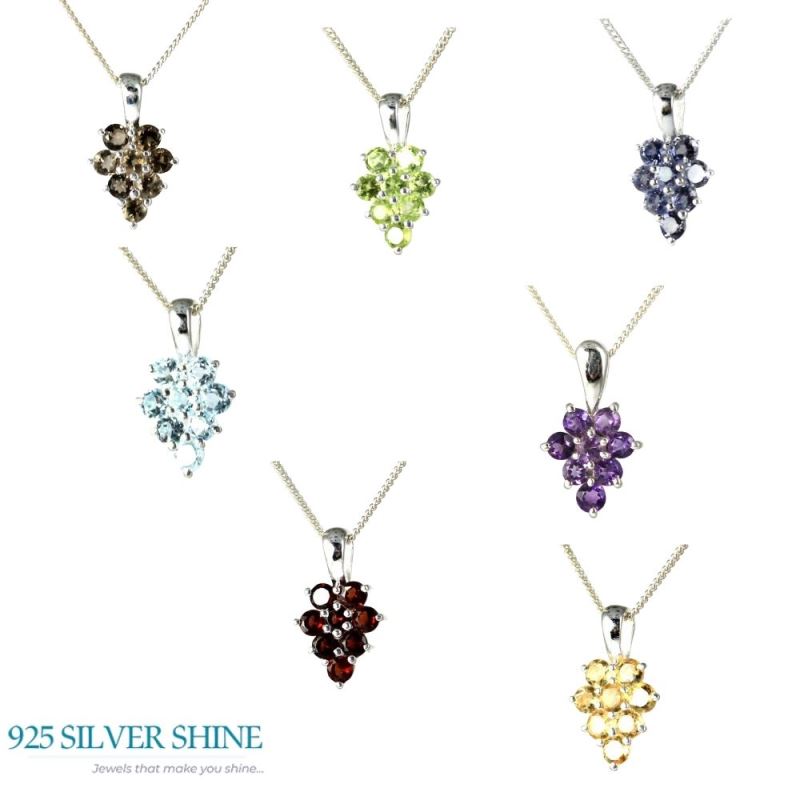 925 Sterling Silver Handmade Pendants In Citrine Gemstone Jewelry 925SP208-1_4