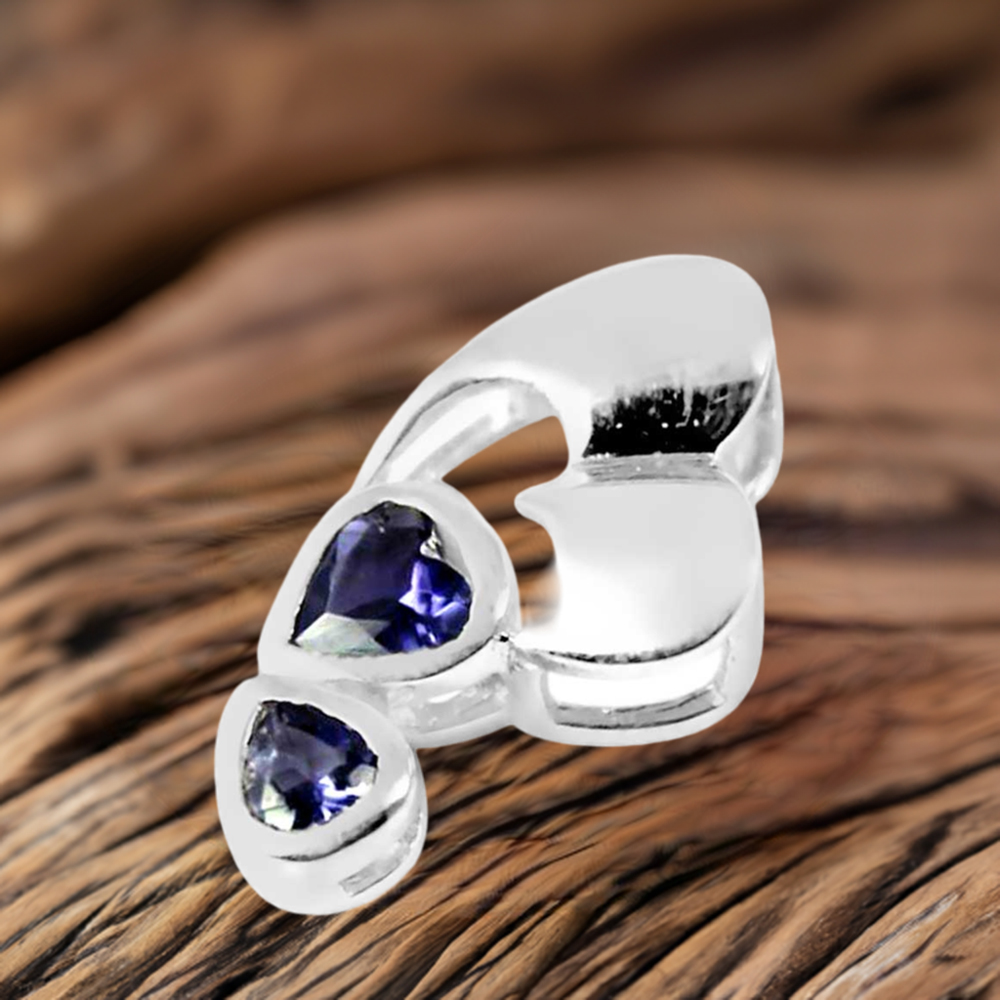 Iolite Gemstone Handmade Pendants In Solid Sterling Silver Jewelry 925SP209-5
