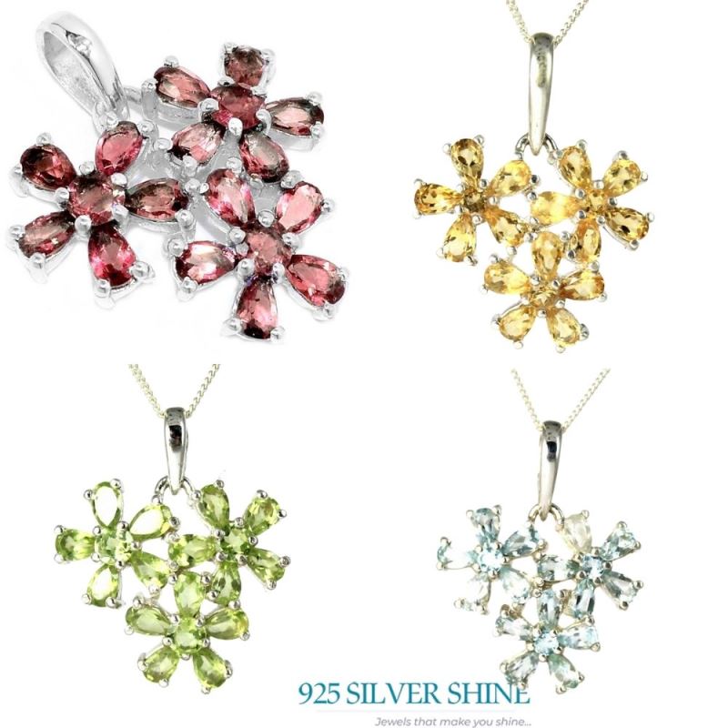 Citrine Gemstone Handmade Pendants In 925 Sterling Silver Jewelry 925SP220-3_2