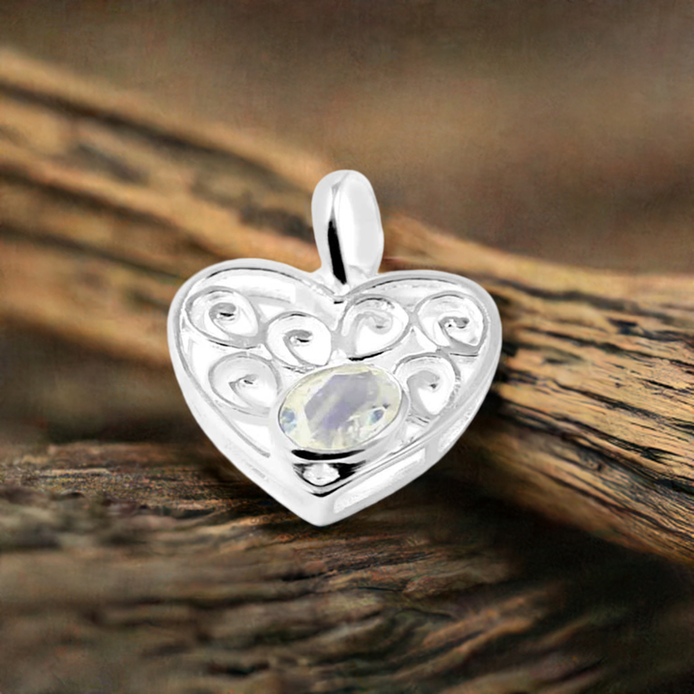 925 Sterling Silver Handmade Pendants In Rainbow Gemstone Jewelry 925SP222-8