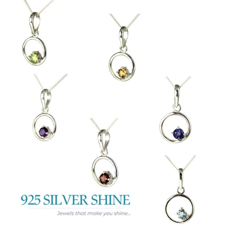 Solid Sterling Silver Handmade Pendants In Iolite Gemstone Jewelry 925SP247-2_2