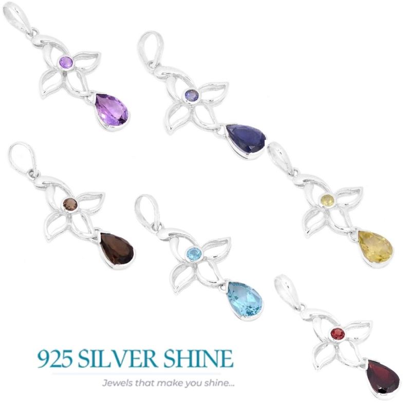 Labradorite Gemstone Handmade Pendants In Solid Sterling Silver Jewelry 925SP273-6_3
