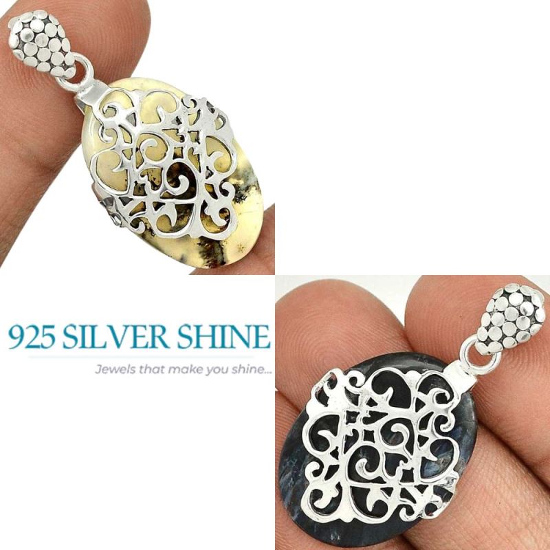 Pietersite Gemstone Handmade Pendants In Solid Sterling Silver Jewelry 925SP53-2_4
