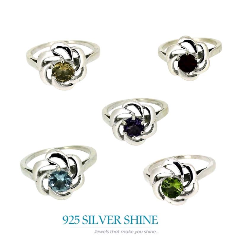 Sterling Silver Amethyst Rings 925SR024-4_3
