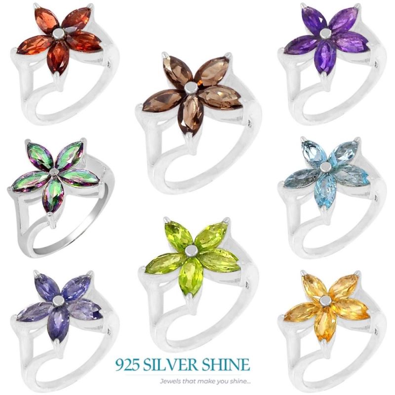 Stunning Iolite Semi Precious Gemstone Ring In 925 Sterling Silver 925SR055-4_1