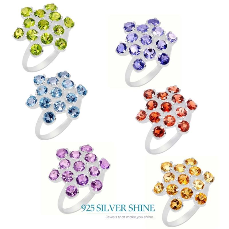 Natural Blue Topaz Gemstone Ring In 925 Silver 925SR065-5_1