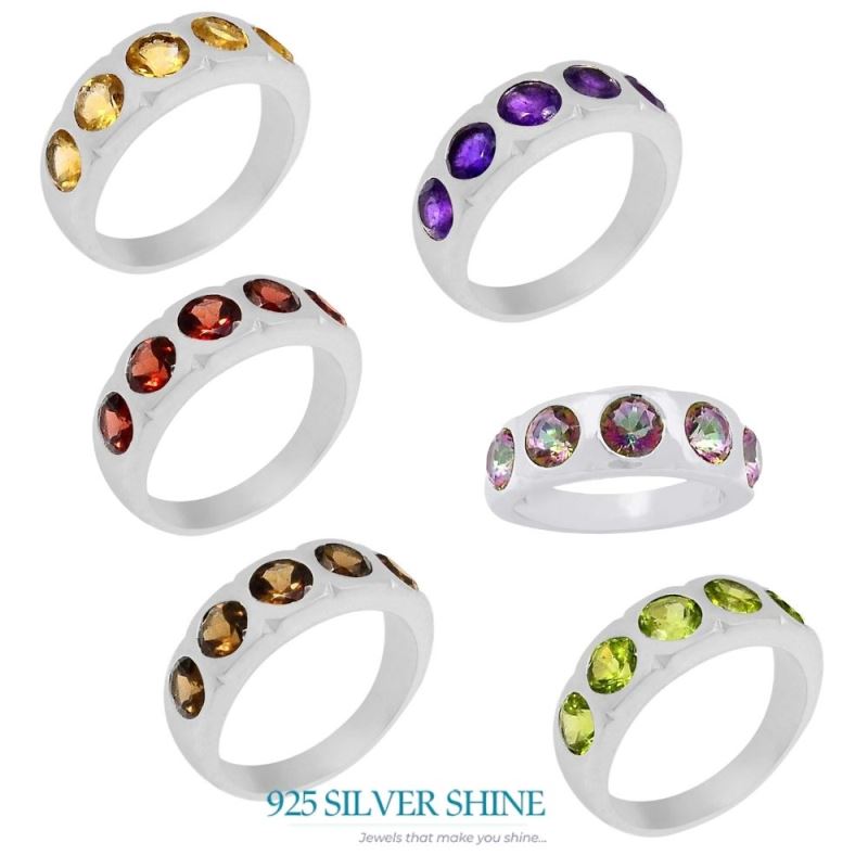 Natural Smoky Quartz Gemstone Handmade Ring In 925 Silver 925SR071-1_1
