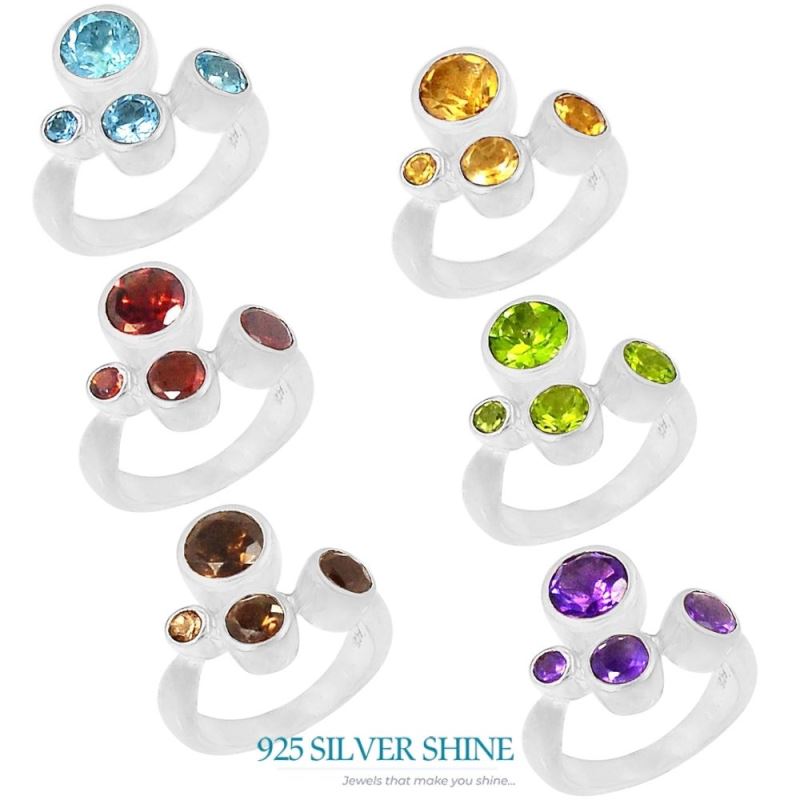 Stunning Smoky Quartz Gemstone Ring In 925 Sterling Silver 925SR075-1_1
