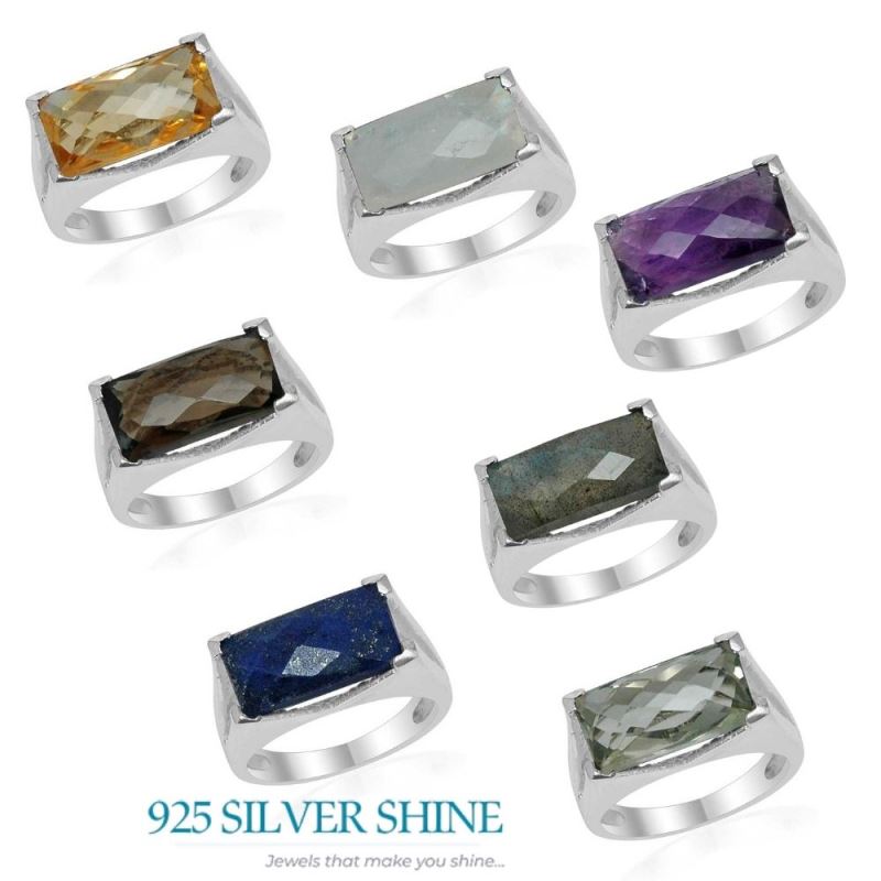 Genuine Rainbow Moonstone Rings In 925 Sterling Silver 925SR1529_2