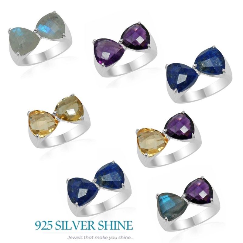 925 Sterling Silver Rings In Natural Labradorite Gemstone 925SR1542_2