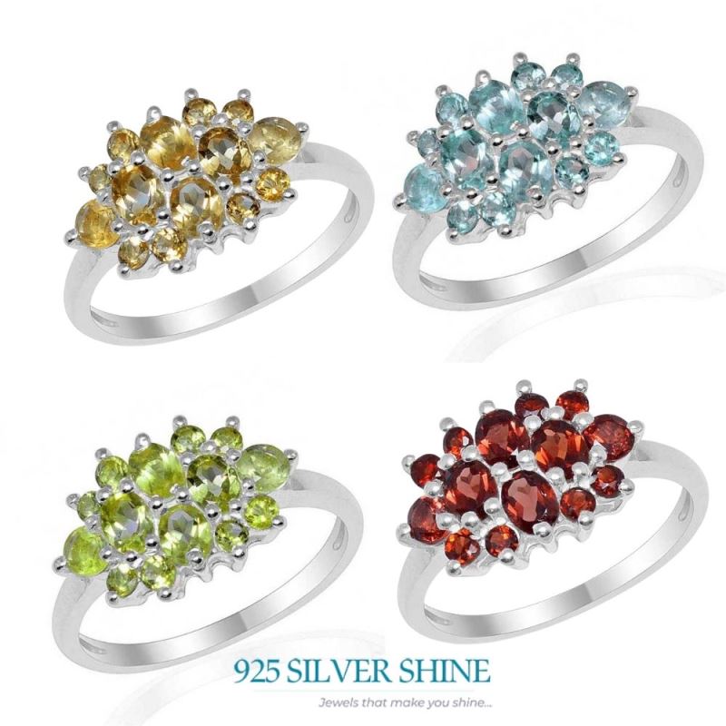 925 Sterling Silver Handmade Rings In Peridot Gemstone Jewelry 925SR1674_2