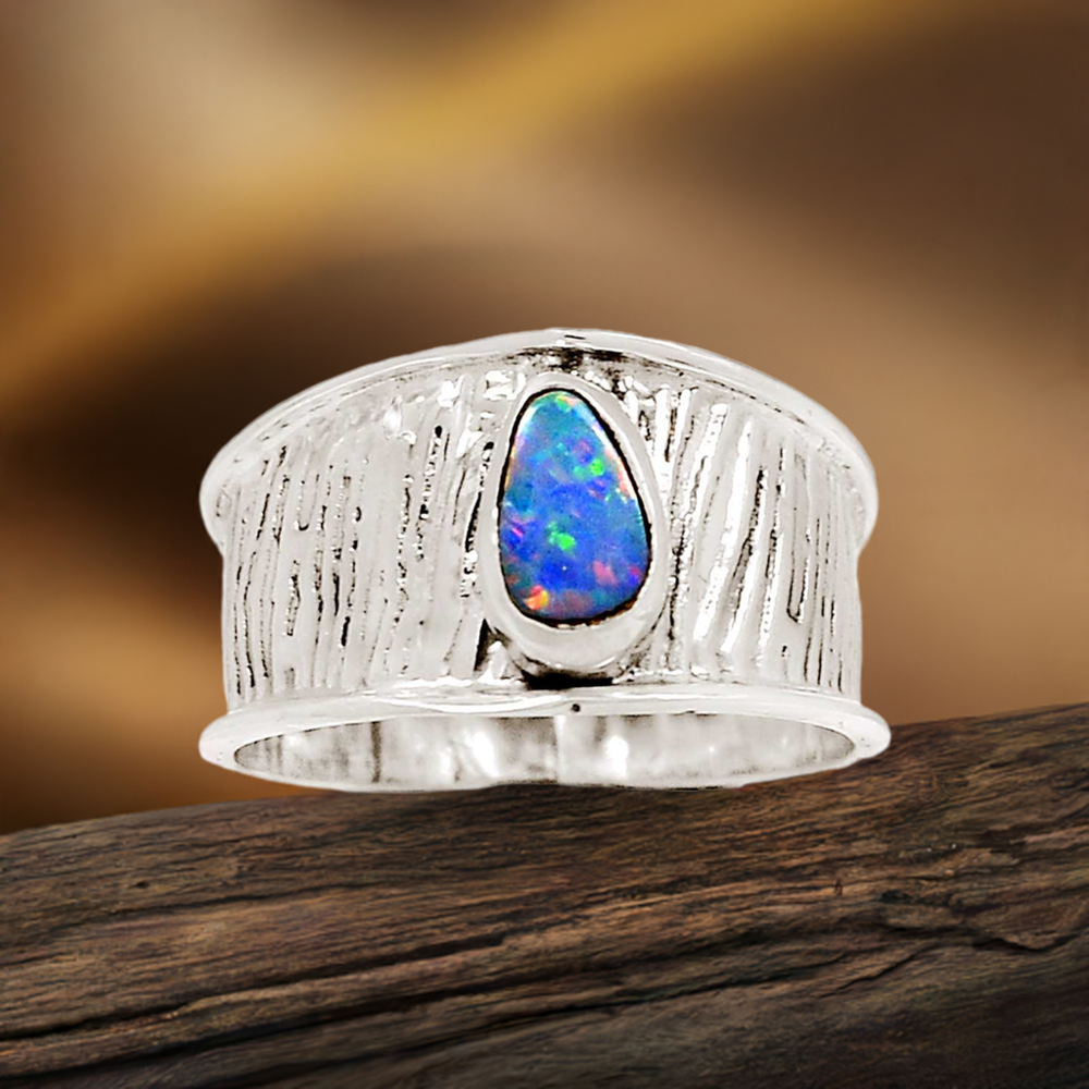 Opal Stone Rings In Sterling Silver Fine Jewelry 925SR2328