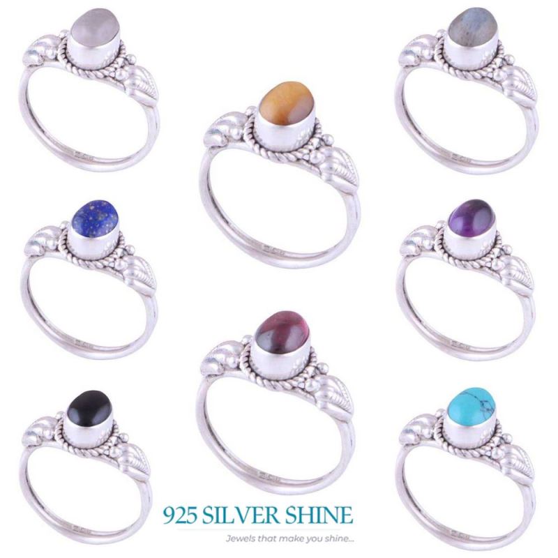 925 Sterling Silver Handmade Rings In Turquoise Gemstone Jewelry 925SR2776_2