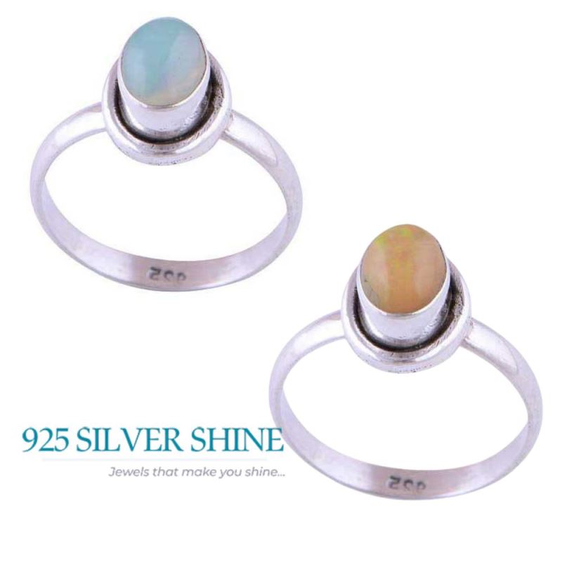 925 Sterling Silver Rings In Natural Red Jasper Gemstone 925SR2858_4