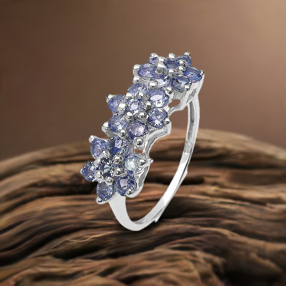 925 Sterling Silver Handmade Rings In Tanzanite Gemstone Jewelry 925SR3259
