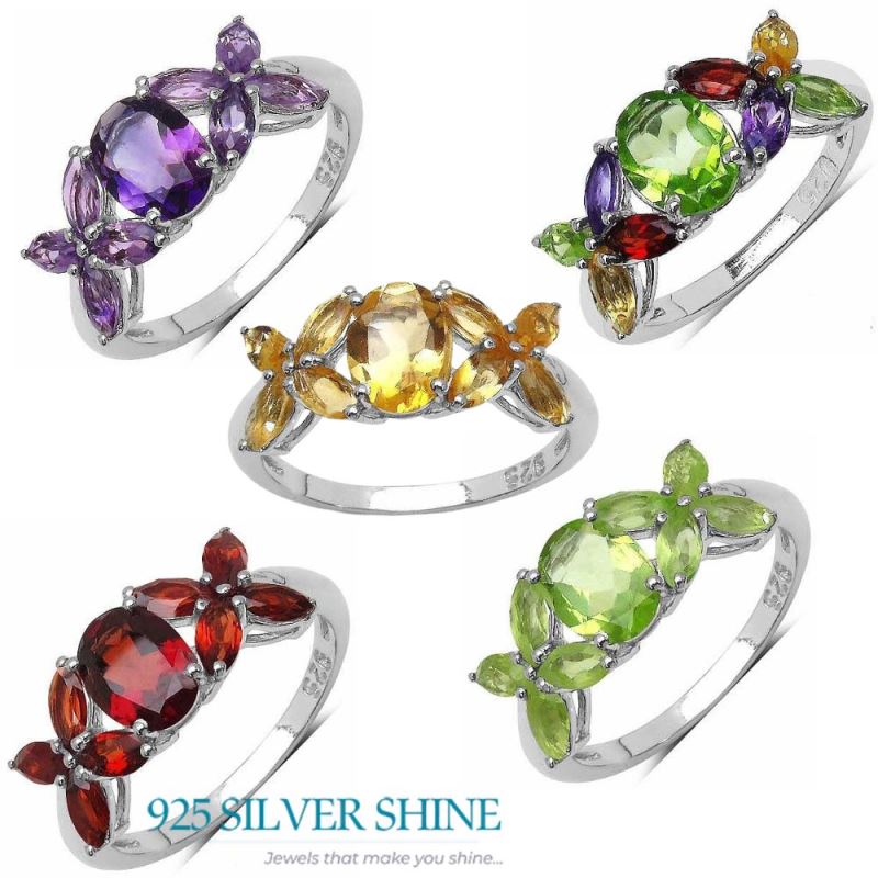 925 Sterling Silver Handmade Rings In Amethyst Gemstone Jewelry 925SR3265_3