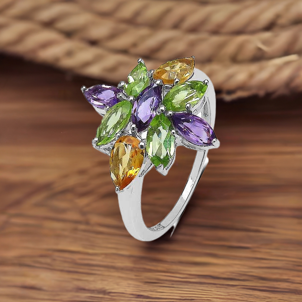 Multi colored gemstone jewelry clearance