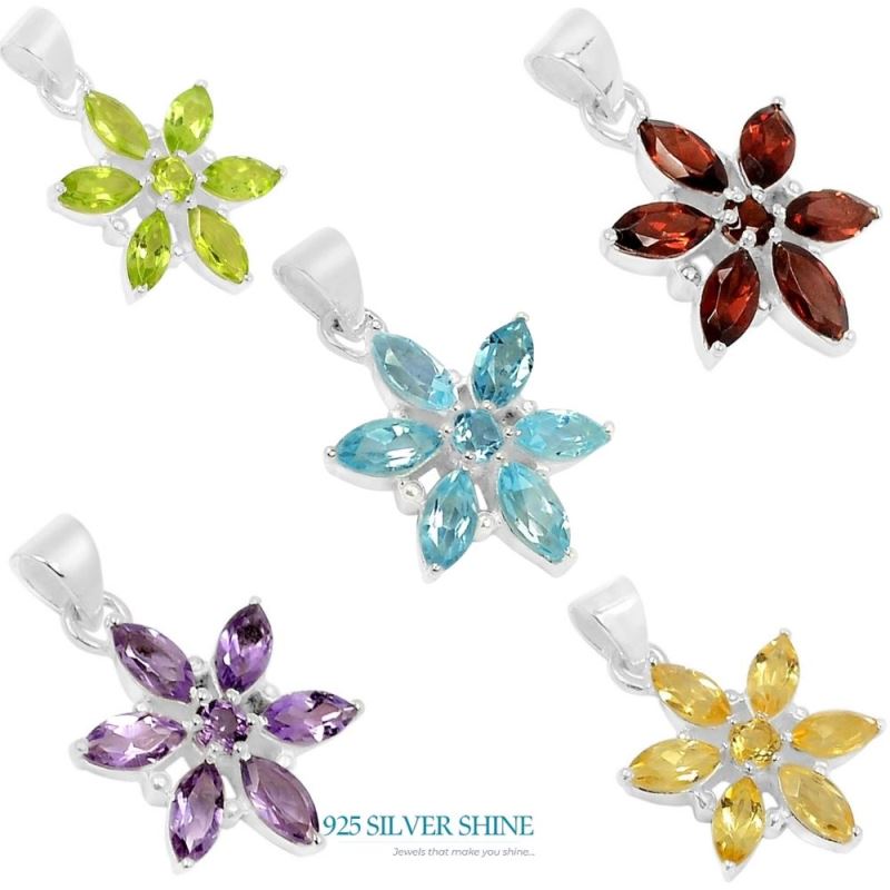 925 Sterling Silver Handmade Pendants In Amethyst Gemstone Jewelry 925SSP313-1_3