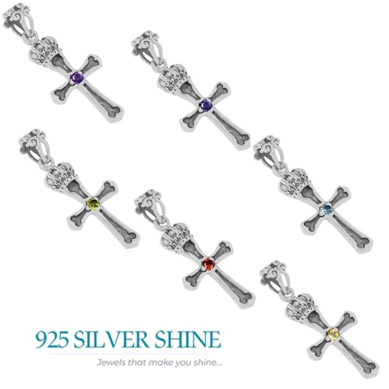 Blue Topaz Gemstone Pendants In 925 Solid Silver Jewelry 925SSP347-2_3