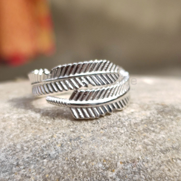Adjustable Feather Sterling Silver Ring SSR74
